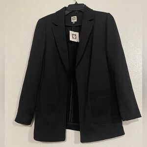 Anne Klein Elegant Black Blazer Size S